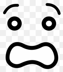 Anxious Face Clipart - Worried Face Clipart Emoji,Panicked Emoji