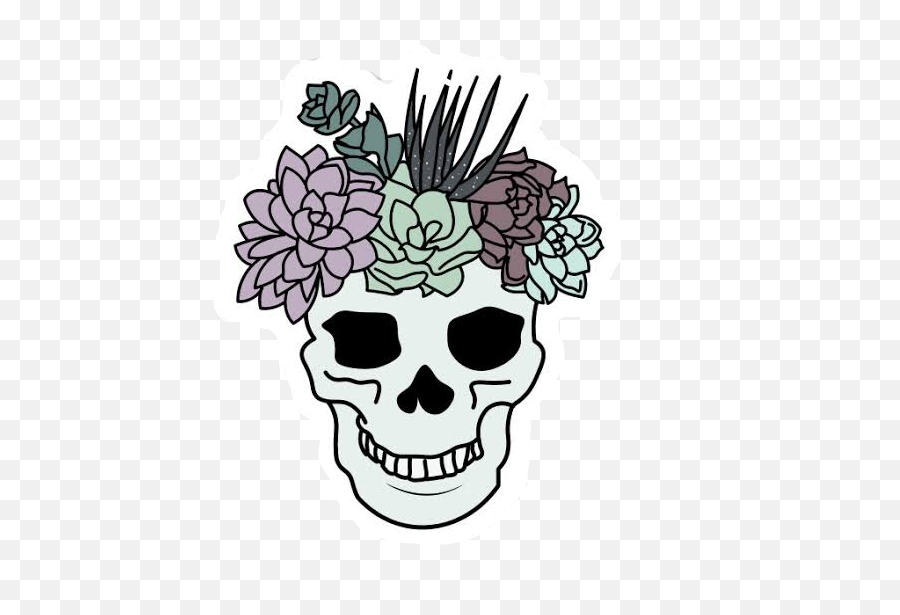 Skull Rose Roses Aesthetic Freetoedit - Dia De Los Muertos Aesthetic Emoji,Dead Rose Emoji