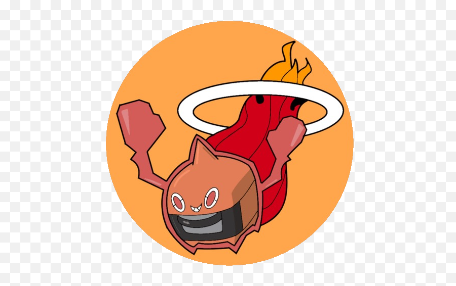 Miami Rotom - Cartoon Emoji,Miami Heat Emoji