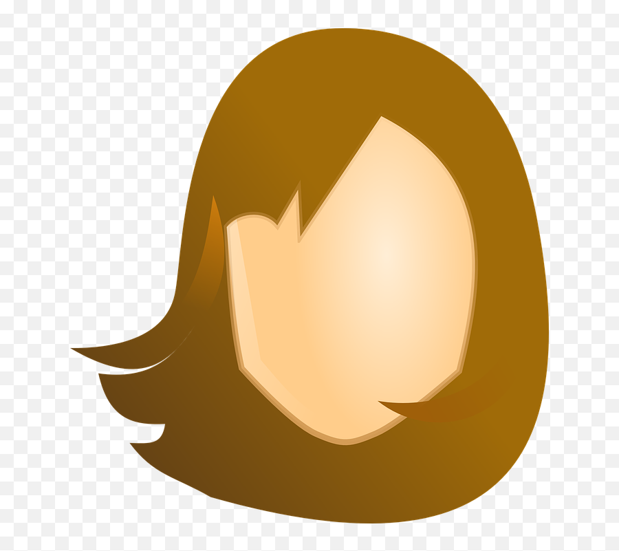 Free Brown Hair Hair Vectors - Womens Head Clipart Emoji,Anime Emotions Faces
