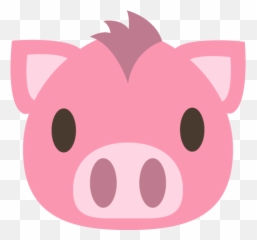 Pig Face Emoji Vector Icon - Pig Face Hot Emoji,Pig Emoji