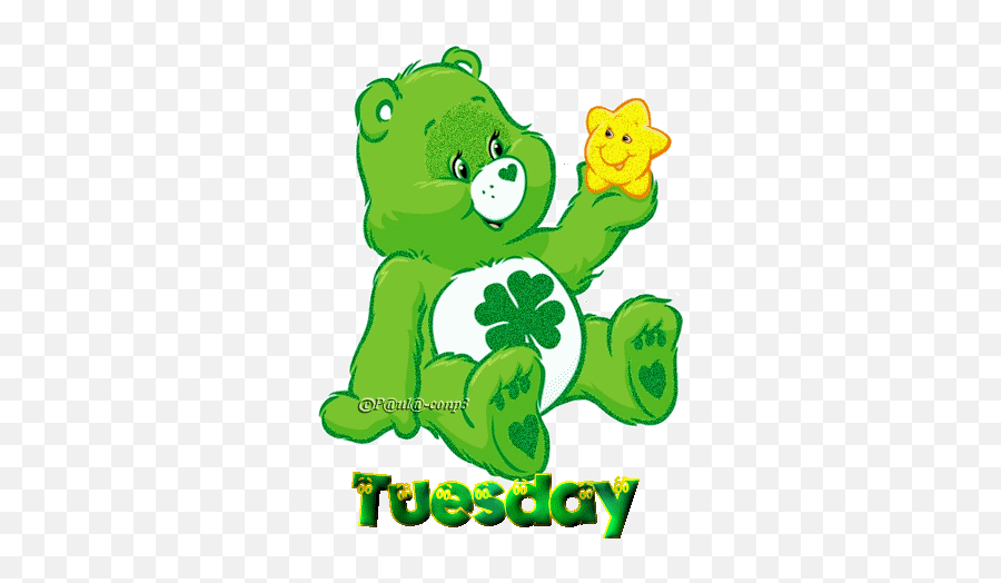 Beverley Green - Care Bears Good Luck Bear Emoji,Tinkerbell Emoticons