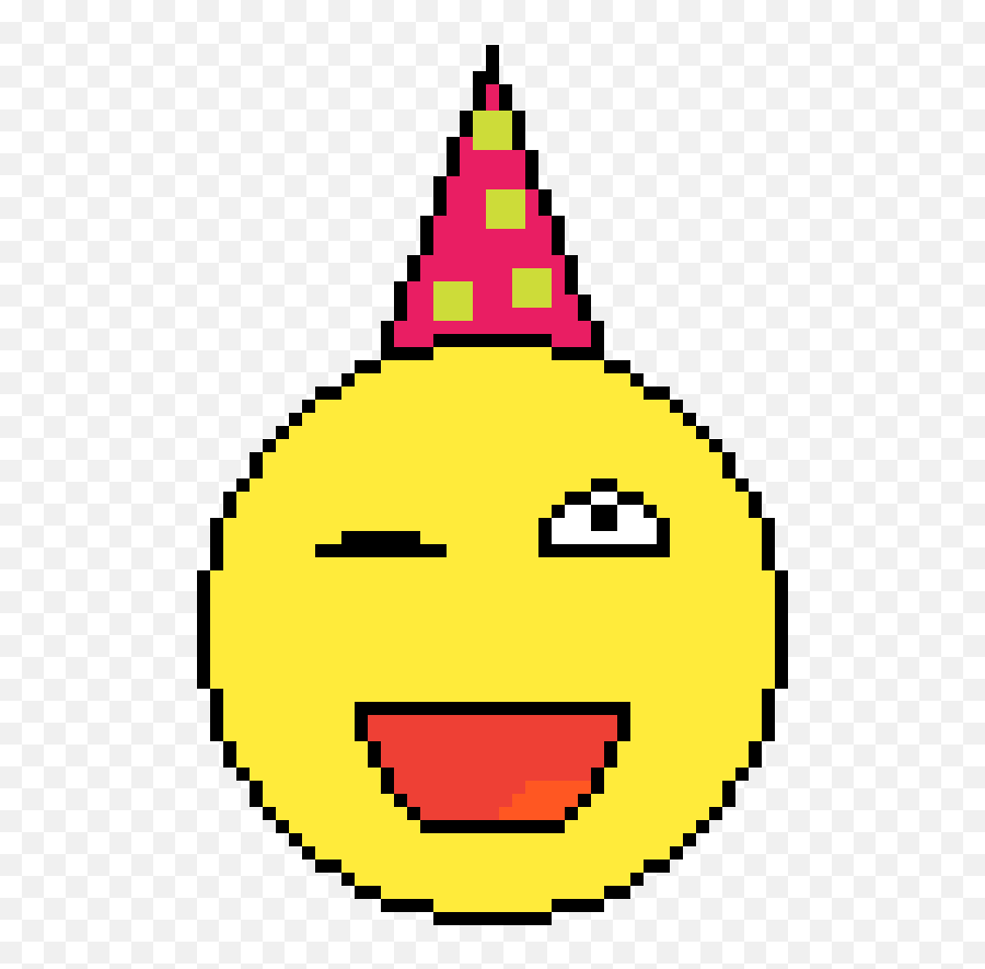 Pixilart - Smiley Emoji,A Winking Emoji