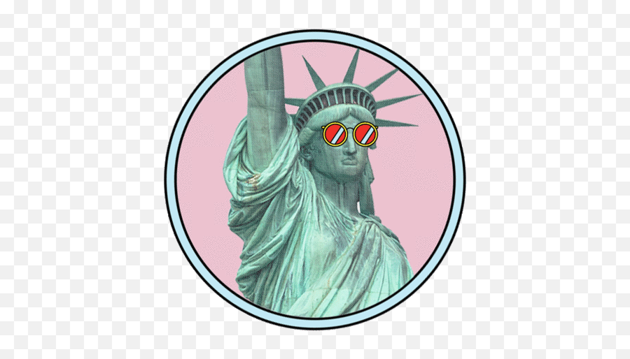 Statue Of Liberty Star Sticker By Elle Magazine Stickers - Statue Of Liberty Emoji,Infinity Gauntlet Emoji