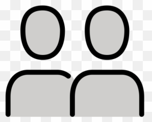 Busts In Silhouette - Line Art Emoji