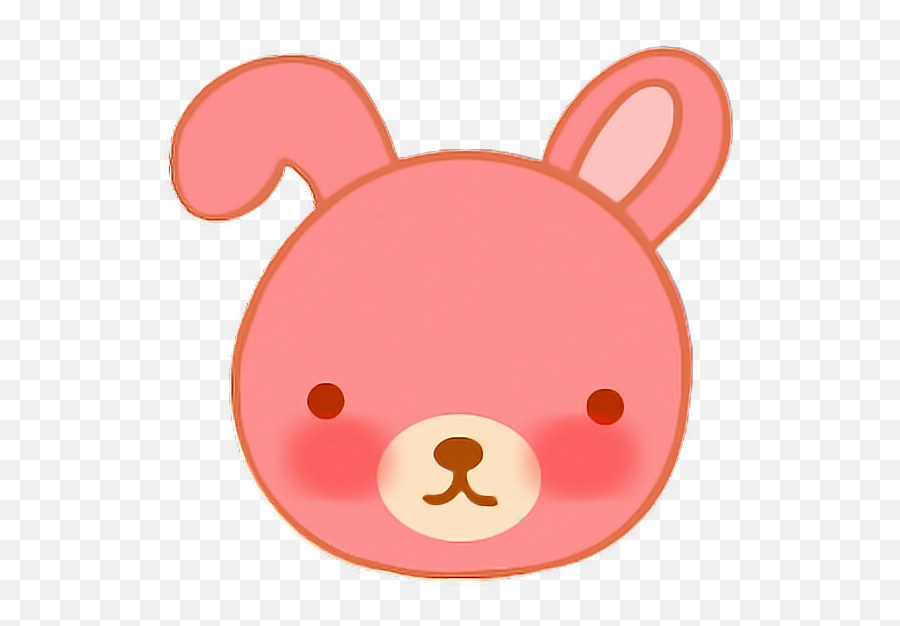 Rabbit Face Faceemojie Cute Animal Bypattaraanimal - Cute Animal Face Png Emoji,Rabbit Face Emoji