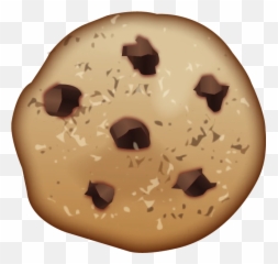 Products - Chocolate Chip Cookie Emoji Png