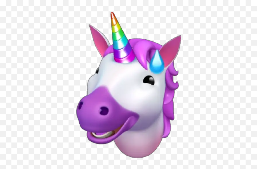 Unicorn Memoji Stickers For Whatsapp - Cartoon,Apple Unicorn Emoji