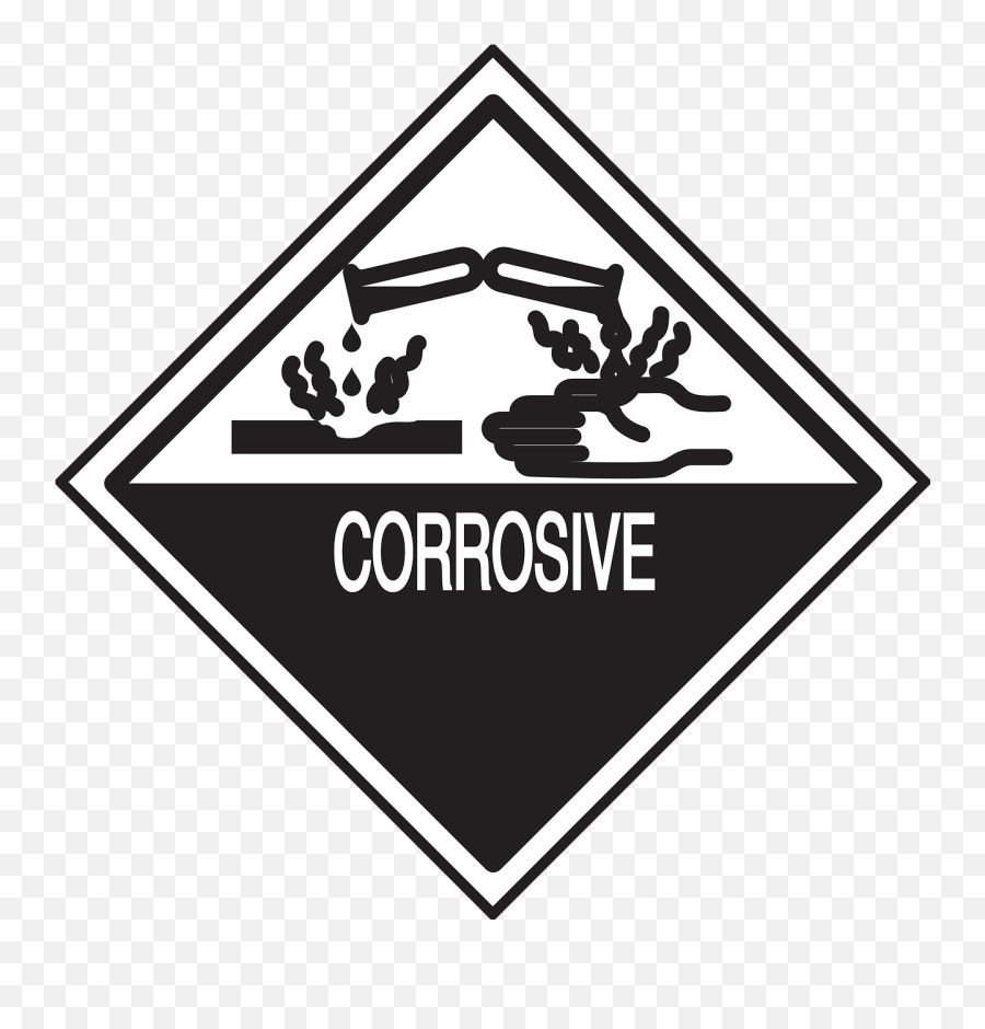 Safety Warning Corrosive Packaging Package - Corrosive Symbol Vector Emoji,Safety Pin Emoji