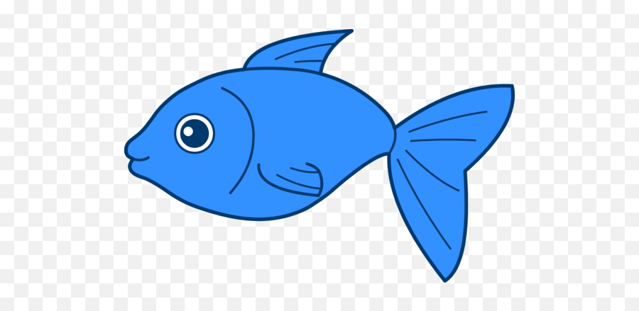 Fish Clipart - Blue Fish Clipart Emoji,Clown Fish Emoji
