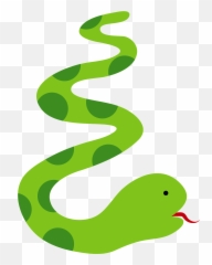 Long Green Snake clipart Free download transparent PNG Emoji