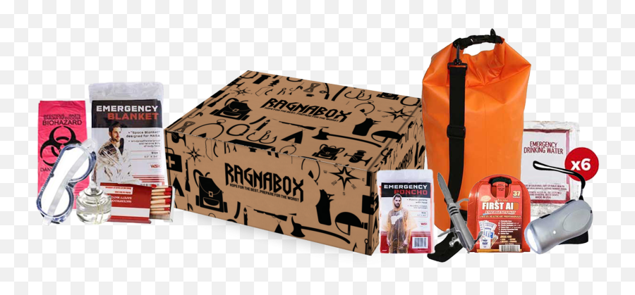 Ragnabox Survival Subscription Box Emergency Kits - Cardboard Packaging Emoji,Biohazard Emoji