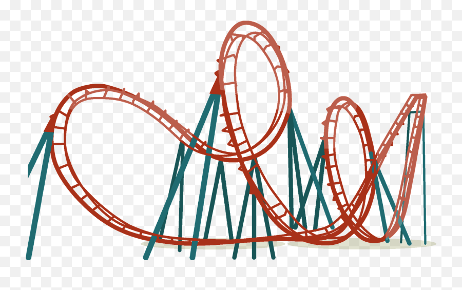 Roller Coaster Clipart - Roller Coaster Silhouette Vector Emoji,Roller Coaster Emoji