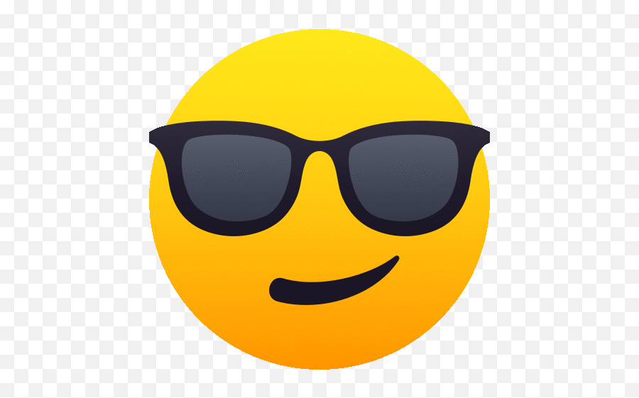 Smiling Face With Sunglasses People Gif - Sunglasses Emoji Gif,Emoji With Shades
