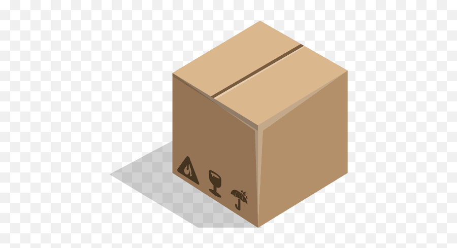 Closed Box With Package Signs - Transparent Closed Box Emoji,Cardboard Box Emoji