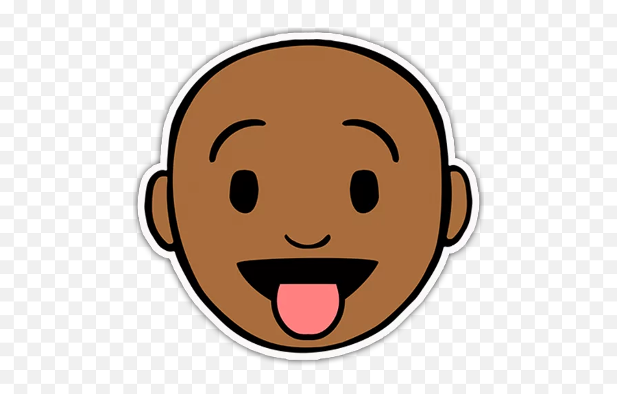 Black Emoji Xl Stickers For Telegram - Howth,Black Baby Emoji