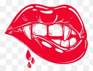 Fangs Mouth Graphic Transparent Background - Vampire Drawing Emoji