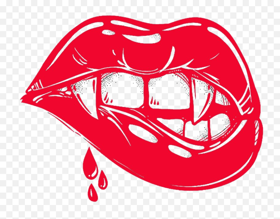 Fangs Mouth Graphic Transparent Background - Vampire Mouth Drawing Emoji,Fangs Emoji