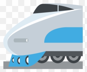 High Speed Train With Bullet Nose Emoji Vector Icon - Trem Emoji Png,Nose Emoji