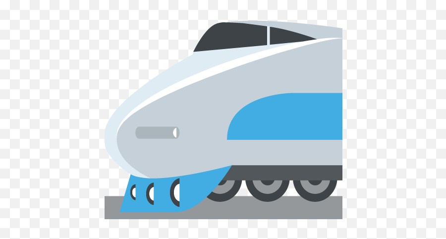 High Speed Train With Bullet Nose Emoji Vector Icon - Trem Emoji Png,Nose Emoji