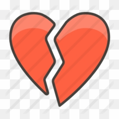 Broken Heart - Heart Emoji,Heartbreak Emoji