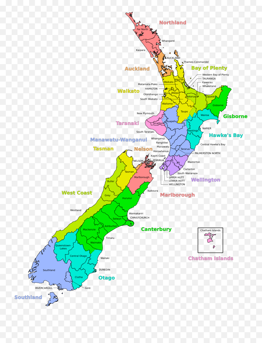 Territorial Authorities Of New Zealand - New Zealand On Regional Map Emoji,Emoji Combination Meanings