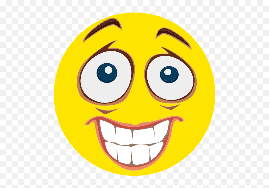 Nervous Smiley - Funny Face Emoji Png,Laughing Emoji