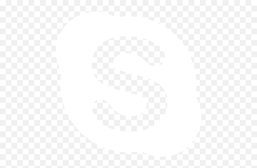 White Skype Icon - Skype Logo White Png Emoji,Skype Emoticon List