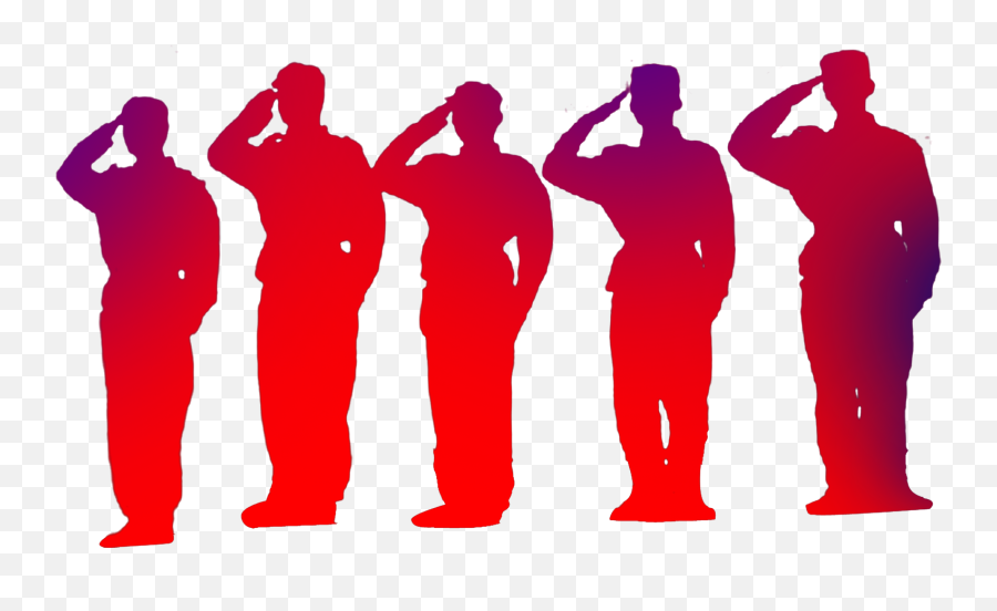 Soldiers Salute Png Download - Soldiers Salute Silhouette Png Emoji,Military Salute Emoji