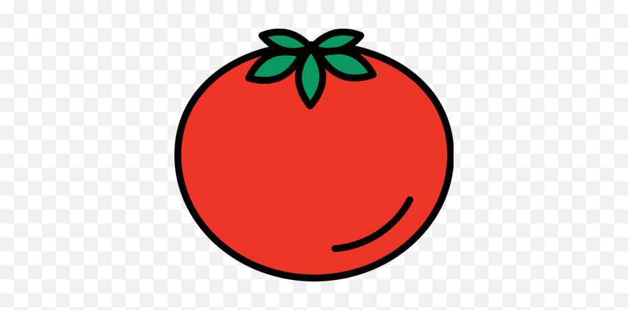 Outlined Tomato Graphic - Clip Art Emoji,Tomato Emoji