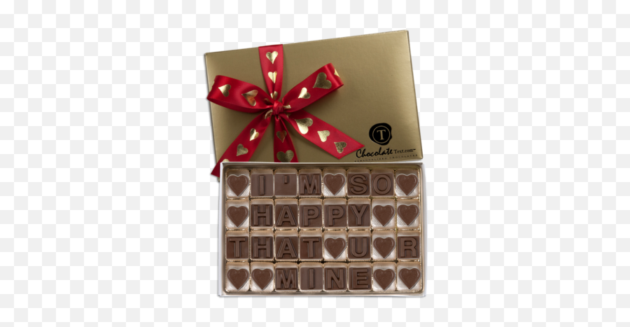 Personalized Chocolates Perfect For - Message Chocolate Emoji,Emoji Valentines Box