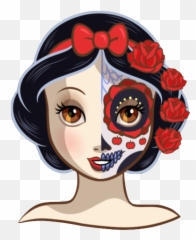 Snow - Princesas Disney Dia De Muertos Emoji,Snow White Emoji
