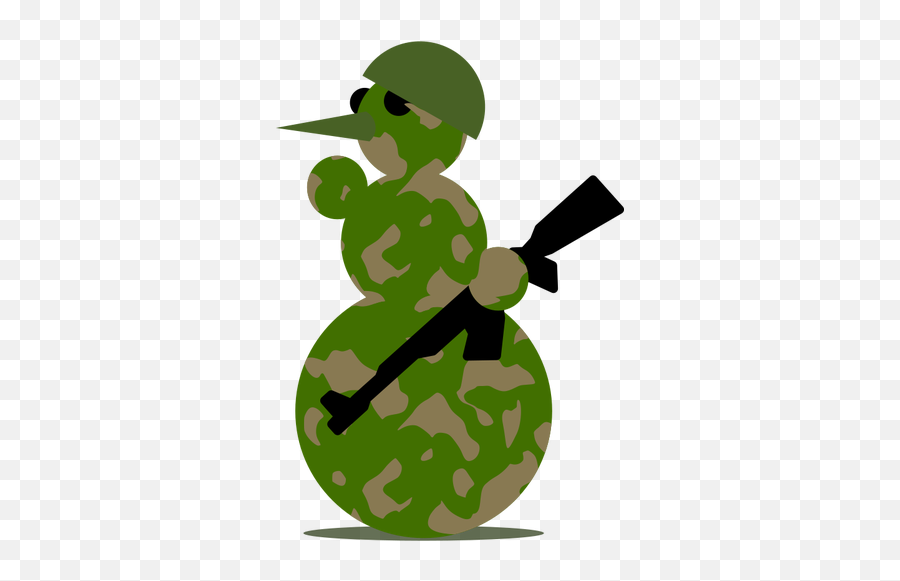 Schneemann - Snowman Soldier Clipart Emoji,Snowman Emoticon