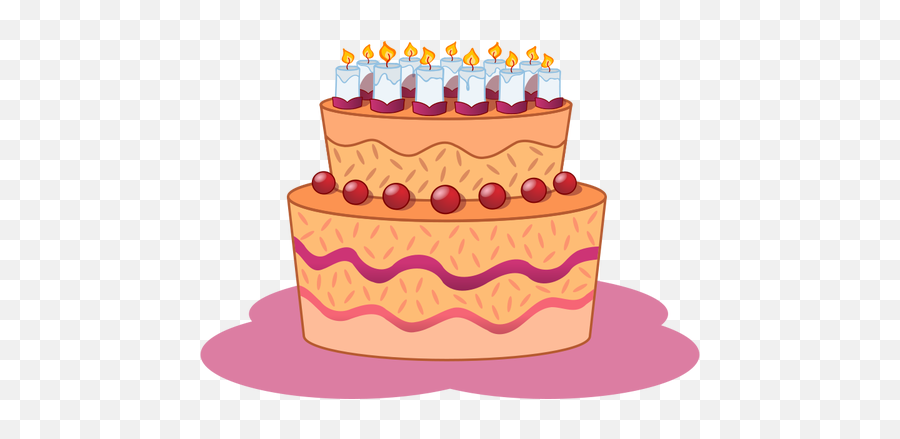 Birthday Cake Clip Art Image Vector - Birthday Cake Emoji,Happy Birthday Emojis
