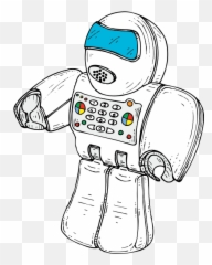Robot Toy Vector Graphics - Clip Art Emoji