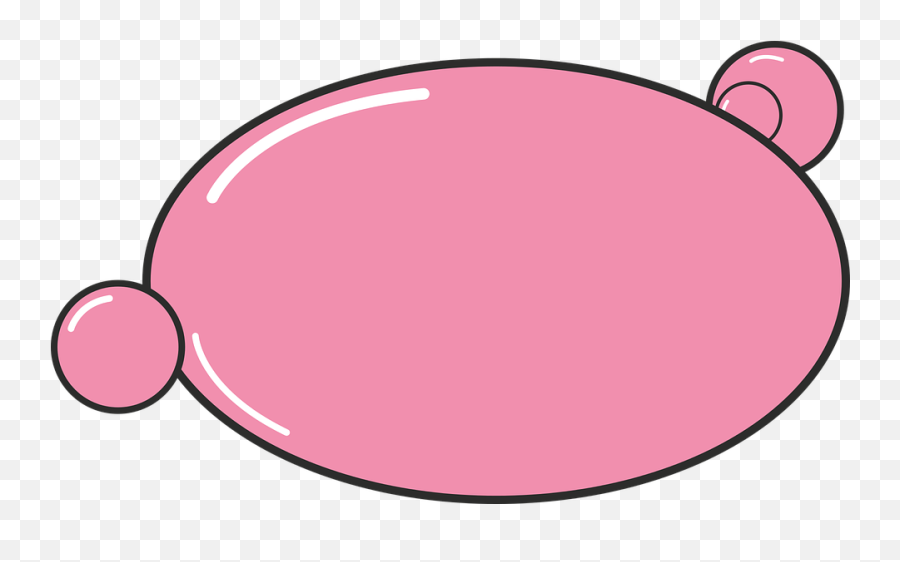 Bubblegum Pink Bubble - Bubble Text Png Pink Emoji,Blowing Bubbles Emoji
