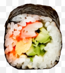 Sushi Japanese Japan Food Seafood Tasty - Single Sushi Roll Emoji,Japanese Food Emoji