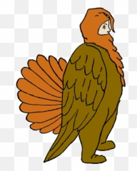 Boy In Turkey Suit Vector Image - Disfraz De Pavo Emoji