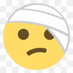 Emojione 1f915 - Head Bandage Emoji,Eye Emoji