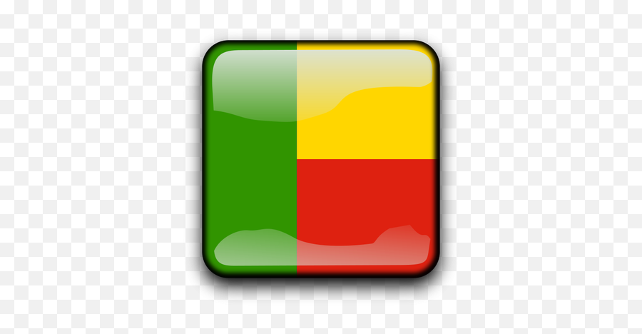 Benin Vector Flag Button - Wallpaper Emoji,Bajan Flag Emoji