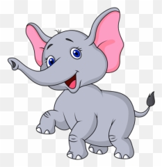 Elephant Clipart Png 26 Photos On This Page Ecp - Cartoon Cute Elephant Png Emoji,Pervy Face Emoji