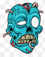 Zombie Stickers By Cartoon Smart - Zombie Face Cartoon Transparent Emoji,Zombie Emojis