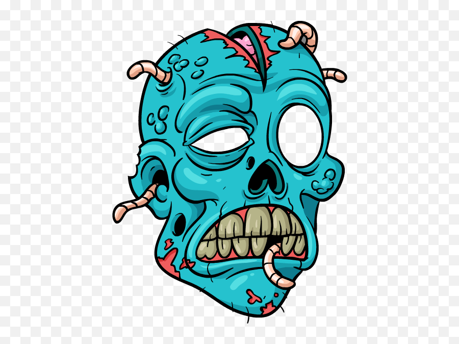 Zombie Stickers By Cartoon Smart - Zombie Face Cartoon Transparent Emoji,Zombie Emojis