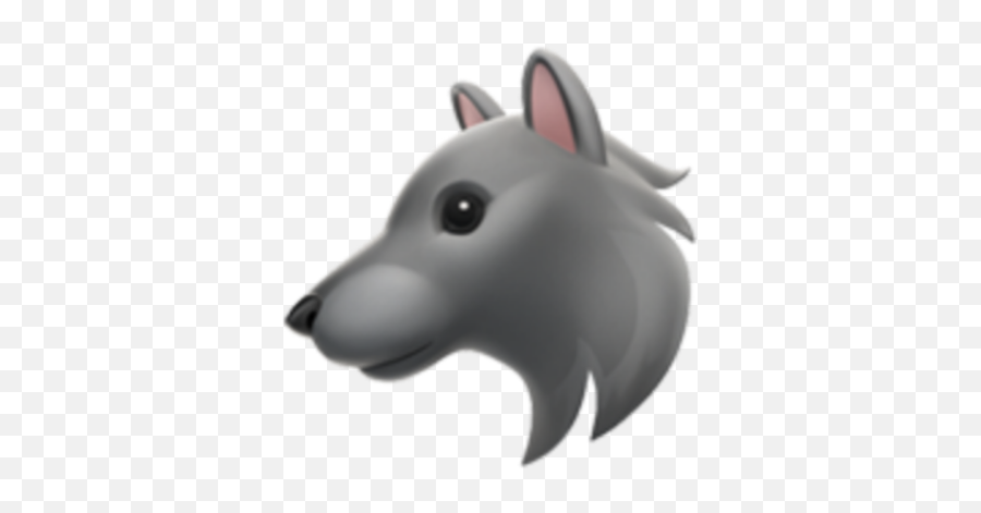 Wolf Emoji Iphone Sticker,Wolf Emoji Png