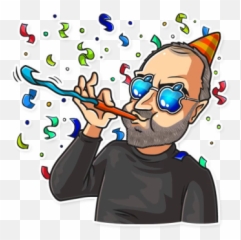 Telegram Stickers Set Steve Jobs Emoji