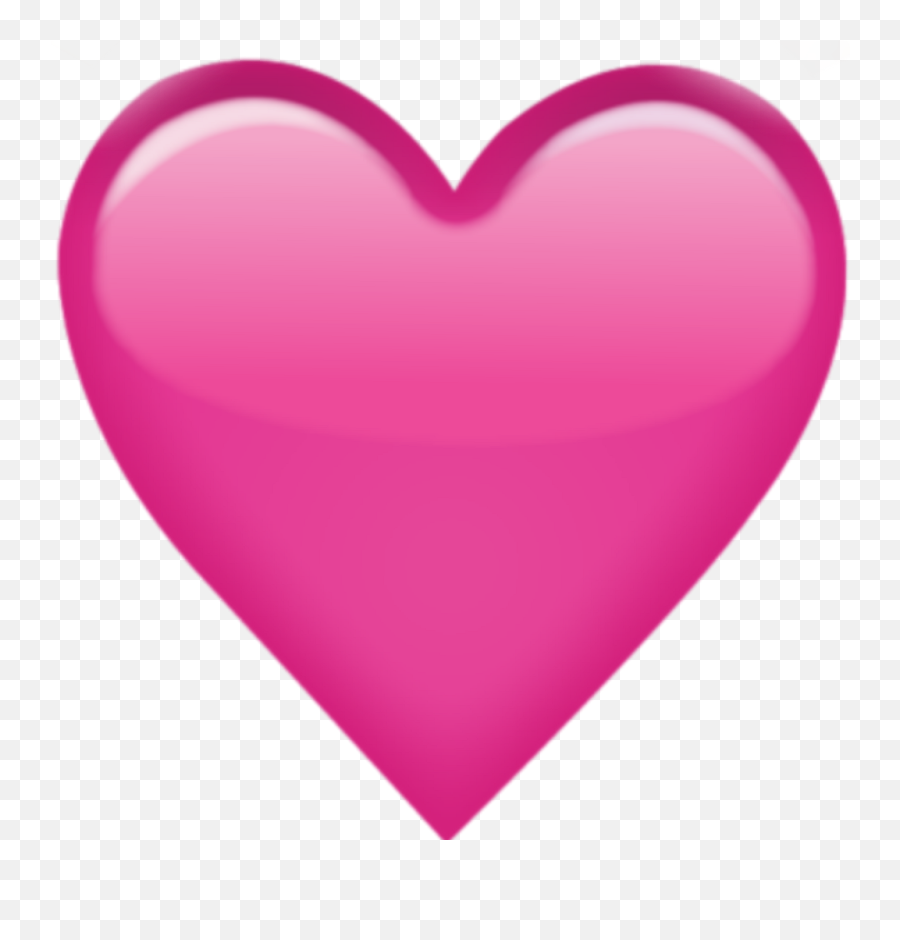 Download Pink Sticker - Plain Pink Heart Emoji,Pink Heart Emoji Png
