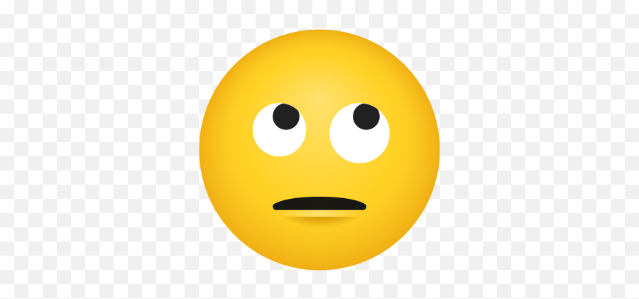 Face With Rolling Eyes - Happy Emoji,Emoji Rolling Eyes