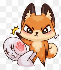 Fox Illustration Art Cartoon Pics - Sticker Emoji