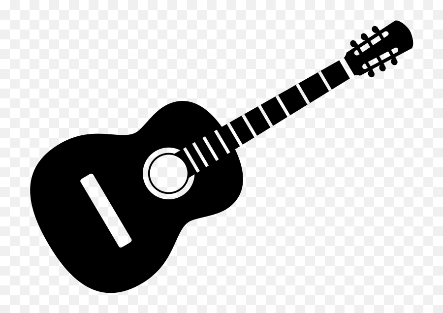 Guitar Clipart Black And White Emoji,Emoji Guitar