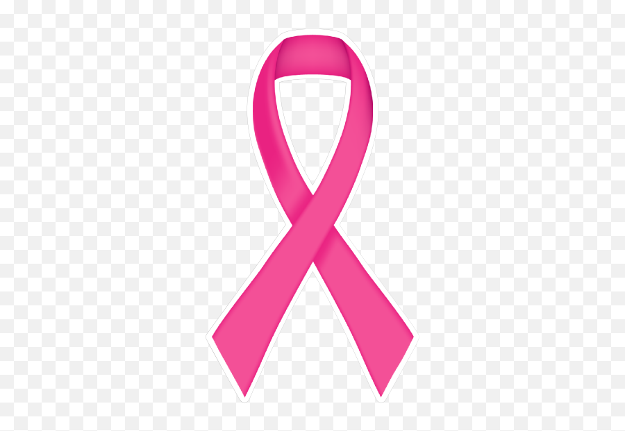Thin Pink Ribbon Die - Tie Emoji,Breast Cancer Ribbon Emoji